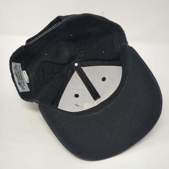 Arcadian Outfitters Snapback Cap Black One Size Adjustable Vented Holes 6 Panel - Picture 7 of 9